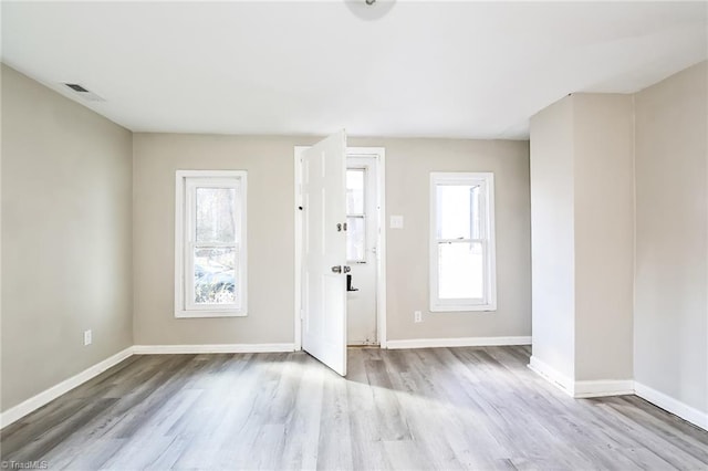 entrance foyer featuring light hardwood / wood-style floors