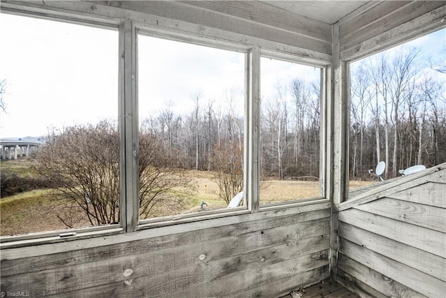 view of sunroom