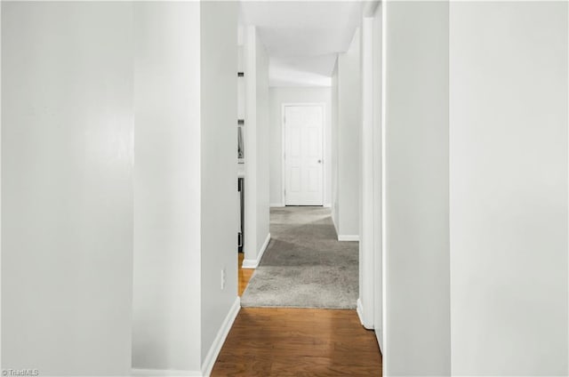 hall featuring hardwood / wood-style floors