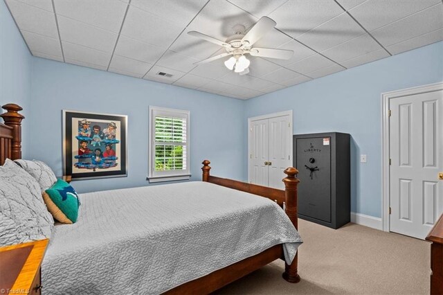 2550 Mountain Lake Rd, Asheboro, NC 27205 - bedroom featuring carpet floors and ceiling fan