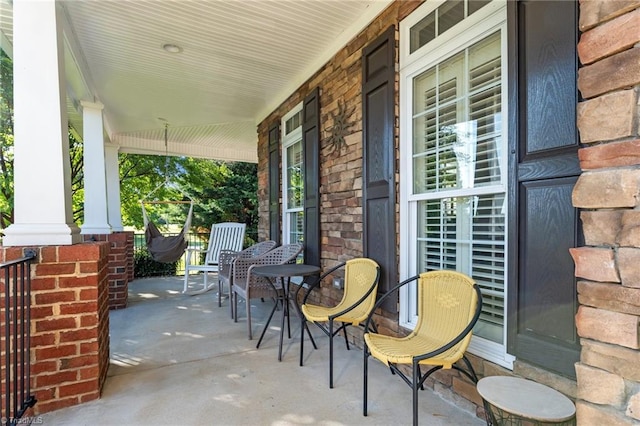 8501 Julina Dr, Oak Ridge, NC 27310 - view of patio / terrace featuring a porch
