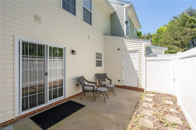 view of patio / terrace with fence
