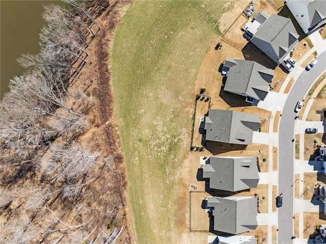 drone / aerial view with a residential view