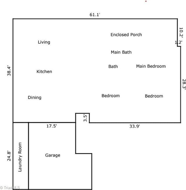 210 W Parkway Ave, High Point, NC 27284 - property floor plan