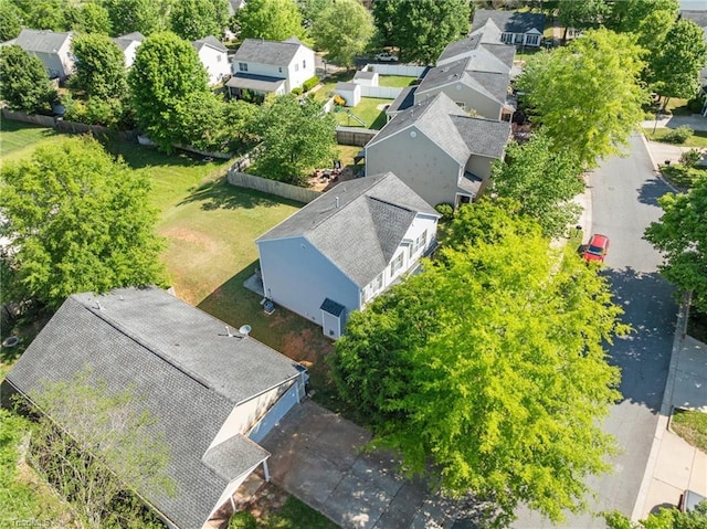 aerial view featuring a residential view