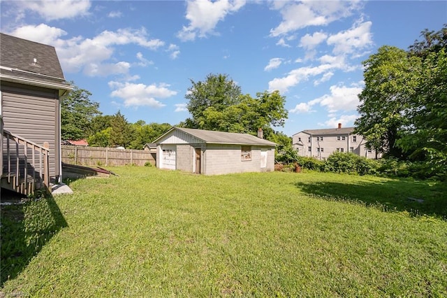 304 Ingram St, Thomasville, NC 27360 - view of yard with an outdoor structure and a detached garage
