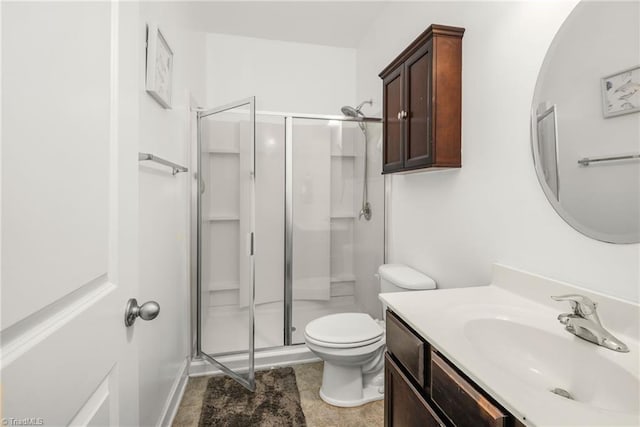 301 Summerwalk Rd, Greensboro, NC 27455 - bathroom featuring a shower stall and vanity