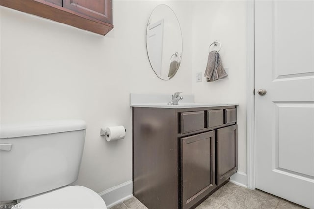 301 Summerwalk Rd, Greensboro, NC 27455 - half bathroom with vanity and tile patterned flooring