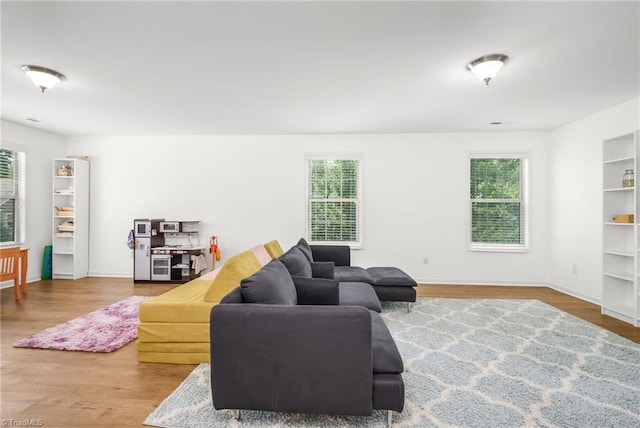 301 Summerwalk Rd, Greensboro, NC 27455 - living area featuring healthy amount of natural light and wood finished floors