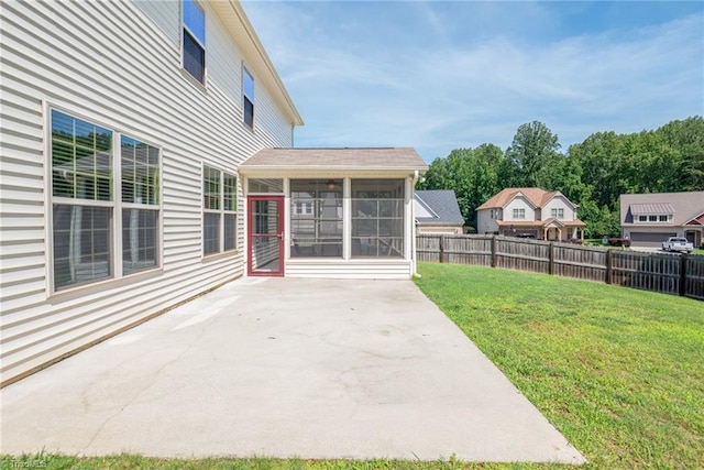 301 Summerwalk Rd, Greensboro, NC 27455 - view of patio / terrace with a sunroom