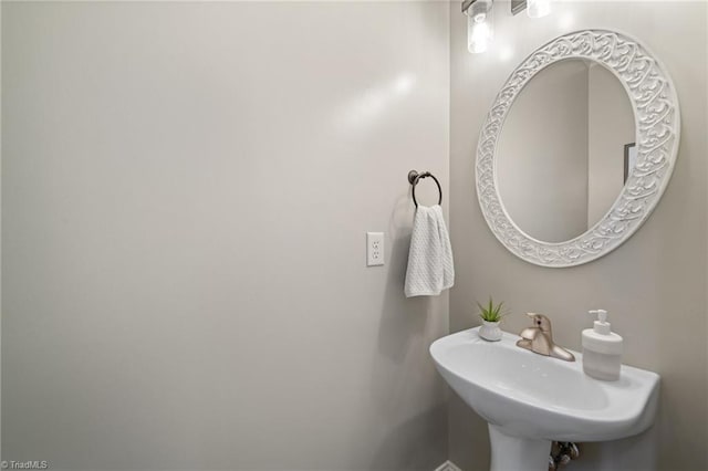 bathroom with a sink