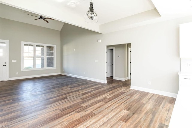 112 Emerald Ct, Trinity, NC 27370 - spare room with a ceiling fan, wood finished floors, and baseboards