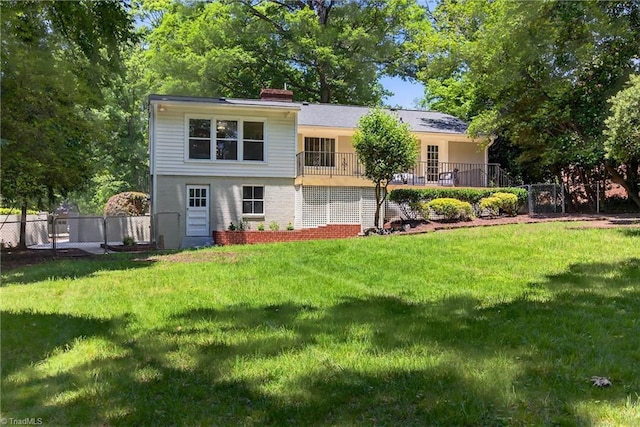506 Audubon Dr, Greensboro, NC 27410 - back of property with a chimney
