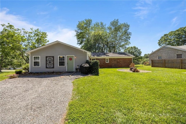 202 Stokes Forest Dr, King, NC 27021 - view of front facade featuring a fire pit