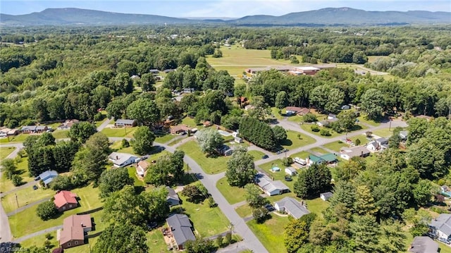 202 Stokes Forest Dr, King, NC 27021 - drone / aerial view of a mountain backdrop and a heavily wooded area