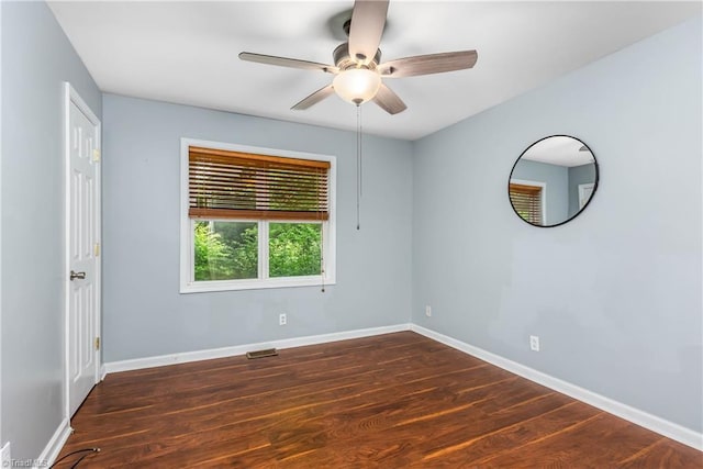 1093 Gordon Rd, Pinnacle, NC 27043 - spare room featuring a ceiling fan and wood finished floors