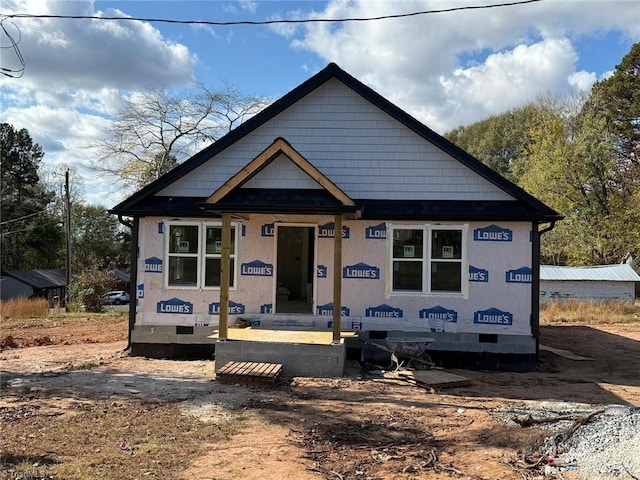 view of property under construction