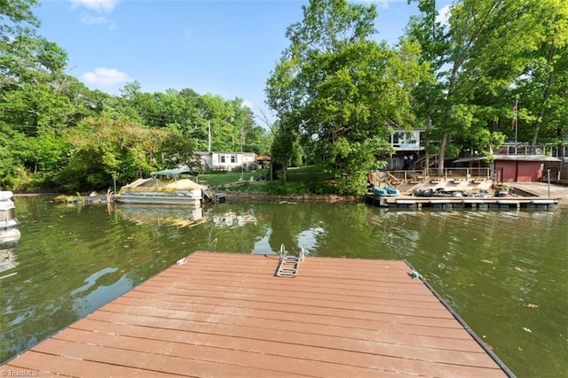 151 N Shore Dr, Lexington, NC 27292 - view of dock with a water view