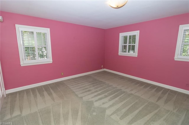 spare room with carpet