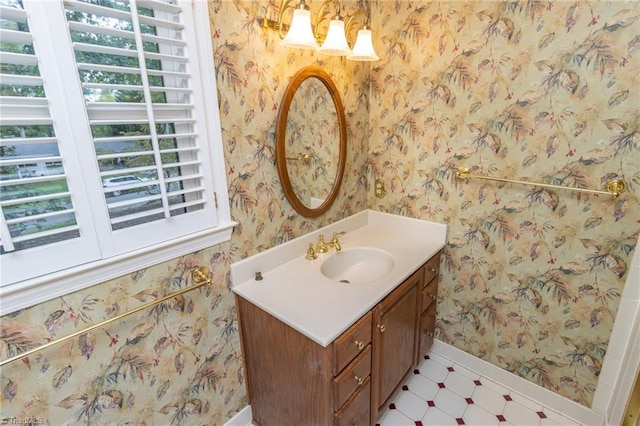 bathroom with vanity