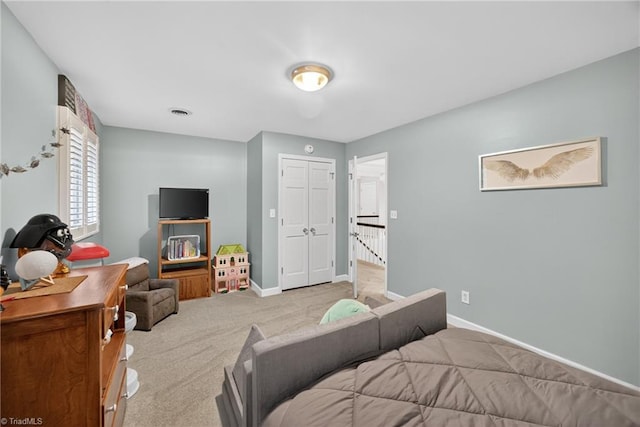1901 Runnymede Rd, Winston-Salem, NC 27104 - bedroom featuring carpet floors and a closet