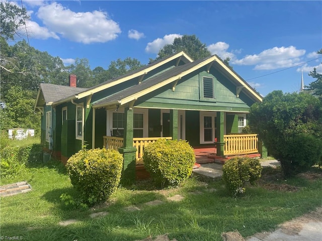 exterior space featuring a porch