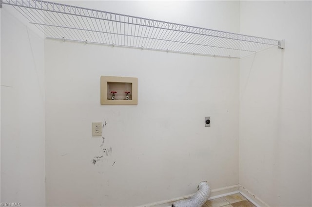 laundry room featuring hookup for a washing machine and electric dryer hookup