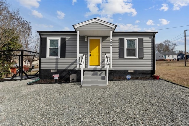 view of manufactured / mobile home