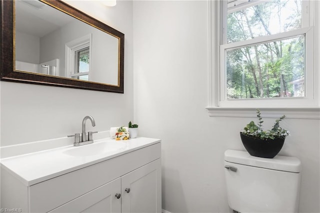 4105 Oak Hollow Dr, High Point, NC 27265 - half bath with plenty of natural light and vanity