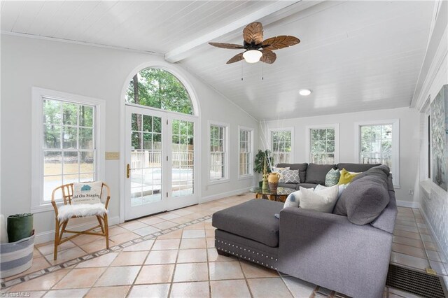 4105 Oak Hollow Dr, High Point, NC 27265 - sunroom featuring healthy amount of natural light and tile patterned flooring