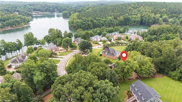 7672 Crossing Ridge Dr, Belews Creek, NC 27009 - aerial perspective of suburban area with a nearby body of water
