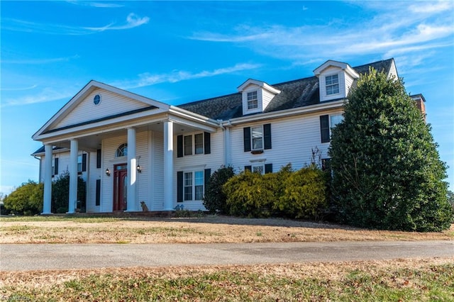 view of greek revival house