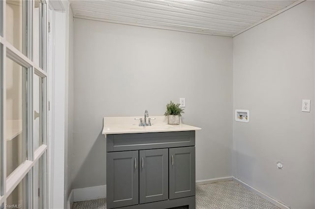 bathroom featuring vanity