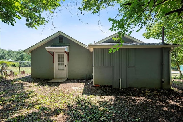 view of back of property