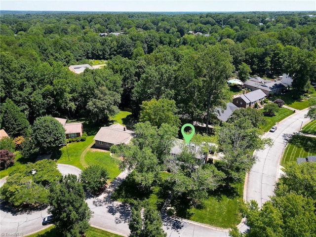 3600 Spicebush Trl, Greensboro, NC 27410 - aerial view of a heavily wooded area