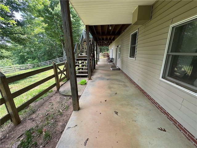 1346 Overland Trl, Hays, NC 28635 - view of patio / terrace featuring stairs