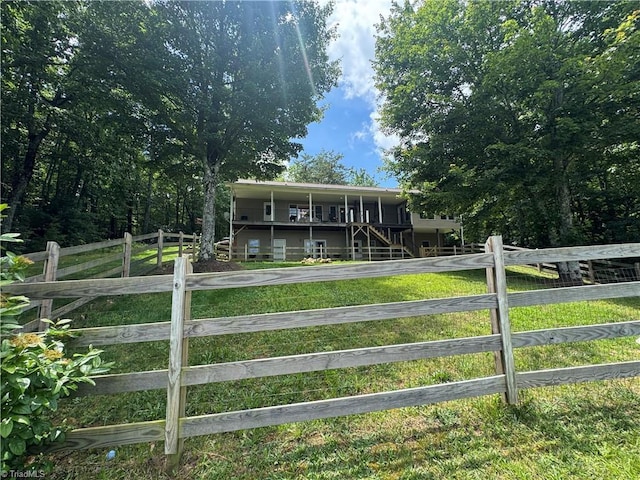 1346 Overland Trl, Hays, NC 28635 - view of front facade featuring stairway
