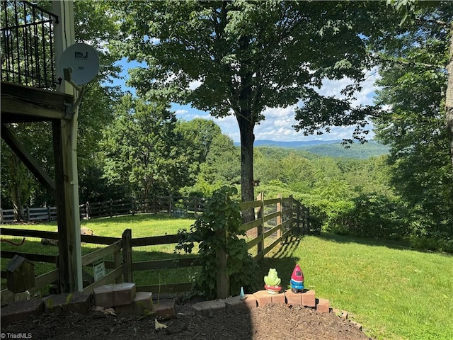 1346 Overland Trl, Hays, NC 28635 - view of yard featuring a wooded view