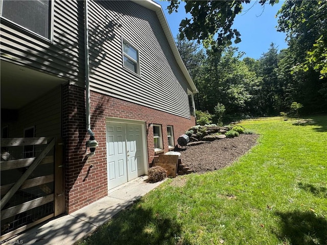 1346 Overland Trl, Hays, NC 28635 - view of side of property featuring brick siding and a yard