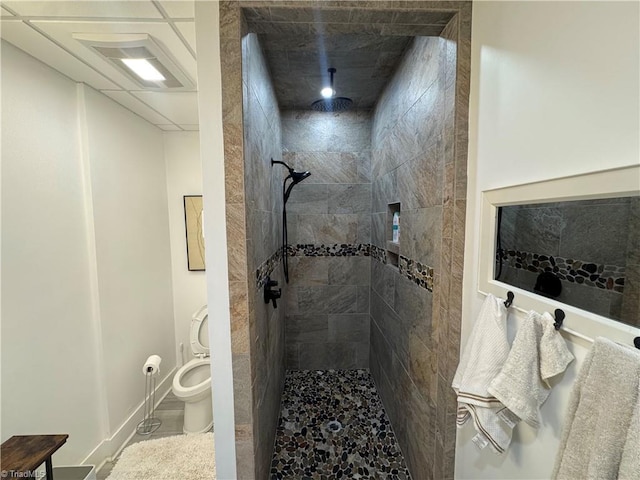 1346 Overland Trl, Hays, NC 28635 - bathroom with toilet and a tile shower