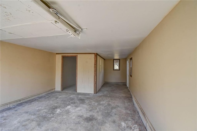 interior space featuring concrete floors