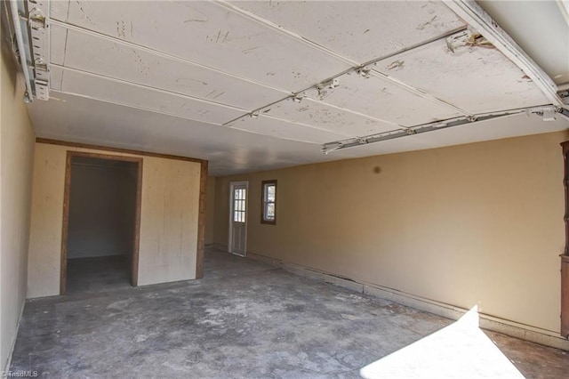 interior space featuring concrete flooring