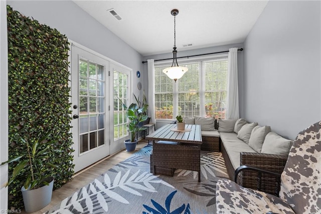 900 Biloxi Ave, Kernersville, NC 27284 - sunroom / solarium with a wealth of natural light, french doors, and visible vents