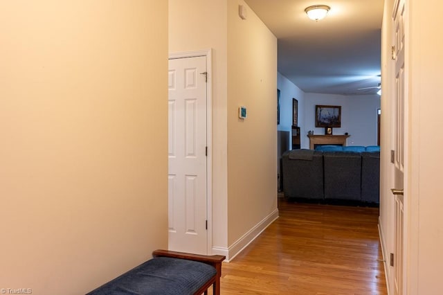 4036 Eastside Ct, Winston-Salem, NC 27127 - hallway featuring wood finished floors and baseboards