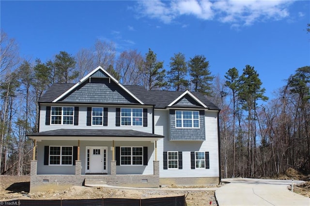 view of front of house with a porch