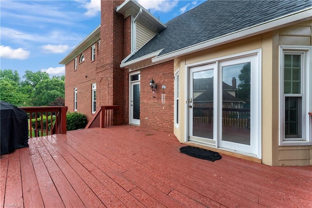 3401 Lochurst Ct, Pfafftown, NC 27040 - view of wooden terrace