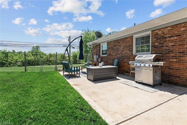 100 Monroe Dr, Lexington, NC 27295 - view of patio featuring grilling area and fence