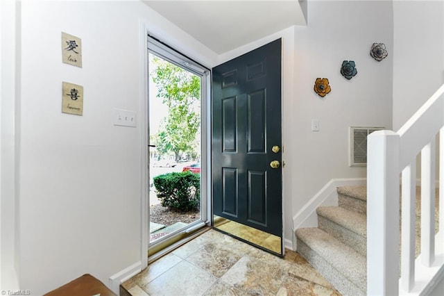 view of entrance foyer