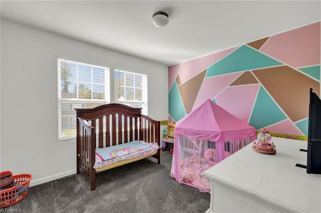 bedroom with carpet floors