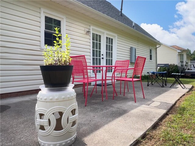 2065 Ardmore Village Ln, Winston-Salem, NC 27127 - view of patio featuring french doors
